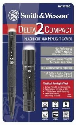 Smith & Wesson Delta2 Compact Flashlight & MicroFlashlight Tool