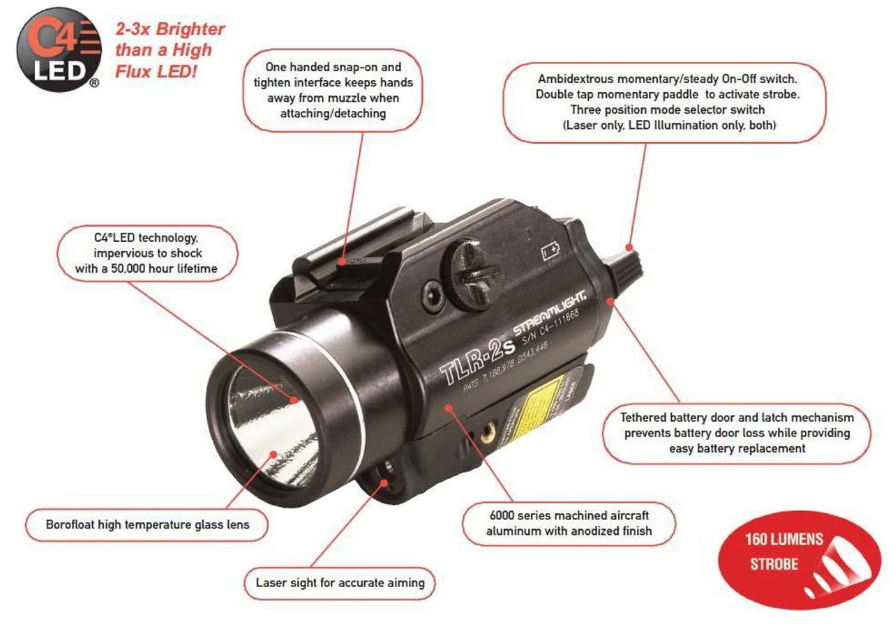 Streamlight TLR-2s WeaponLight With Laser 2 Streamlight TLR-2s WeaponLight With Laser - Image 2